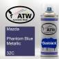Preview: Mazda, Phantom Blue Metallic, 32C: 400ml Sprühdose, von ATW Autoteile West.